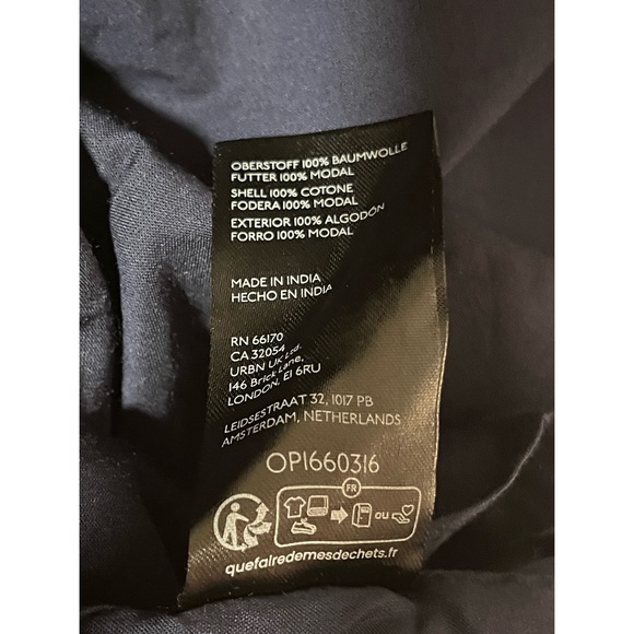 Anthropologie “The Tommie Zip-Front Midi Dress” by Maeve Navy Blue Dress SZ 2X - Picture 13 of 15